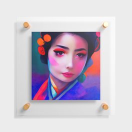 Geisha, Portrait Floating Acrylic Print