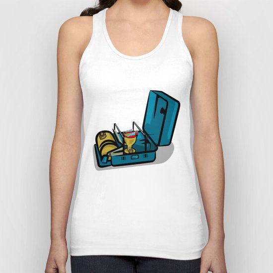 Retro Swedish Camp Stove Unisex Tank Top