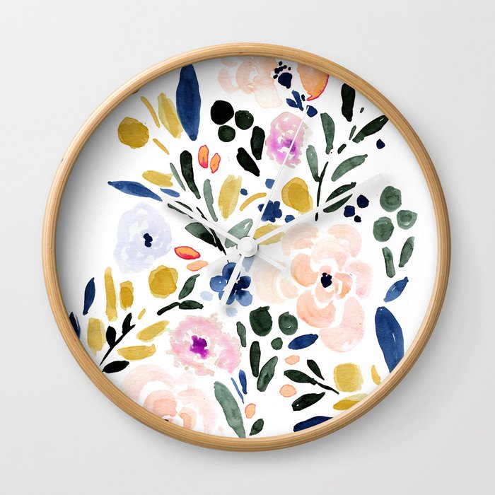 Sierra Floral Wall Clock