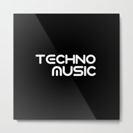 Techno music Metal Print | Black And White, Hardstyle, Bass, Music, Raving, Dj, Eletro, Happy, Sounds, Dance 