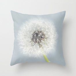 Dandelion on Blue Throw Pillow