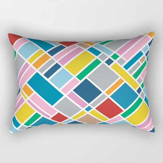Map Outline 45 Rectangular Pillow