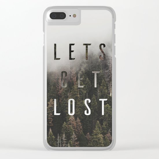 Let's get Lost Together Clear iPhone Case