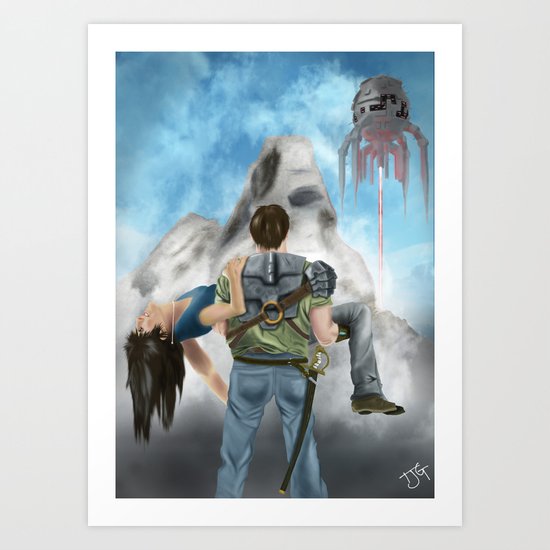 Visitors Art Print