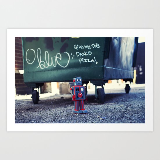 Give me the DANCE pizza Art Print