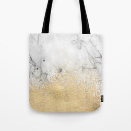Gold Dust on Marble Tote Bag