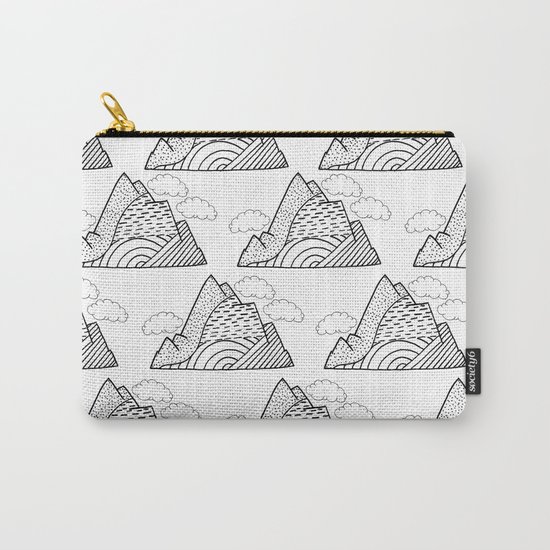 The small clouds and the mountains pattern Carry-All Pouch