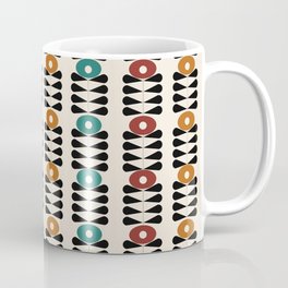 Colourful mid century 50s retro flower pattern 2 Mug