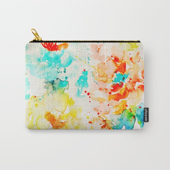 Abstract Flowers 05 Carry-All Pouch