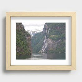Norway fjord Recessed Framed Print