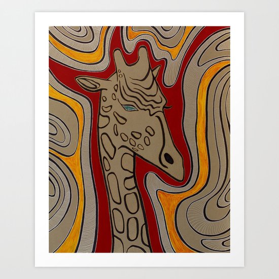 giraffe Art Print