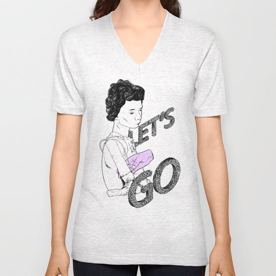 Let's Go Unisex V-Neck