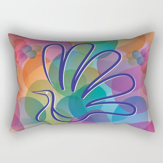 Peacock - Five-finger gloves Rectangular Pillow
