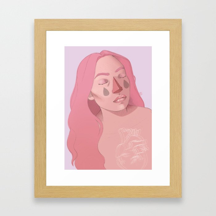 Anxious  Framed Art Print