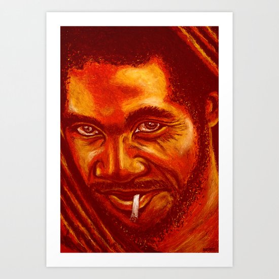 up in smoke! Art Print