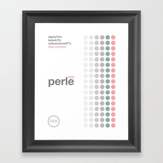 perle//single hop Framed Art Print