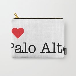 I Heart Palo Alto, CA Carry-All Pouch | Ca, White, Heart, Love, Typewriter, Red, Graphicdesign, California, Paloalto 