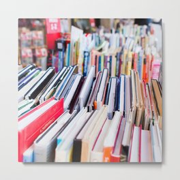 Strand of Books Metal Print | Usedbooks, Literary, Sidewalk, Digital, Bookish, Strandbooks, Abstract, Reader, Color, Photo 