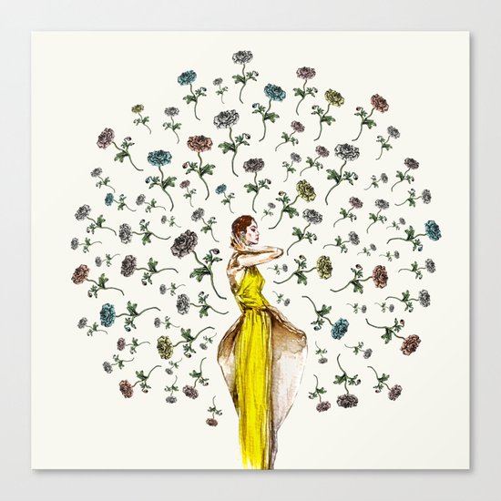 Paris Summer | The Flower Girl Canvas Print