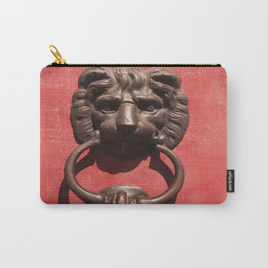 Red Door with Lion head Carry-All Pouch