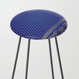 Blue indian pattern Counter Stool