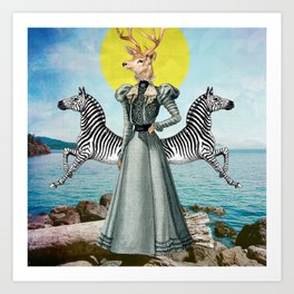 Lady Deer Art Print