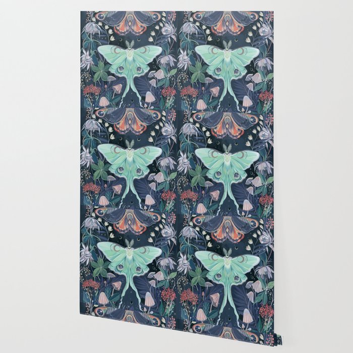 Luna Moth Wallpaper By Claramcallister Society6