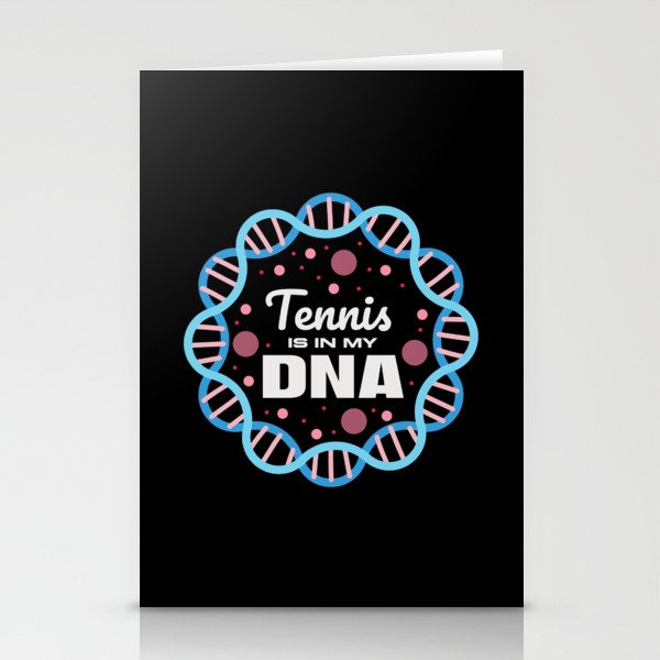 Tennis Is In My DNA Stationery Cards