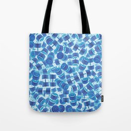 Dumbbell Camo BLUE Tote Bag