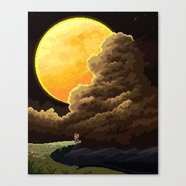 Edge of Love - Yellow Moon Canvas Print