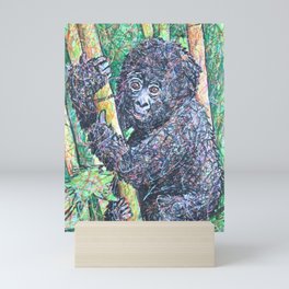 Baby Gorilla Art Mini Art Print
