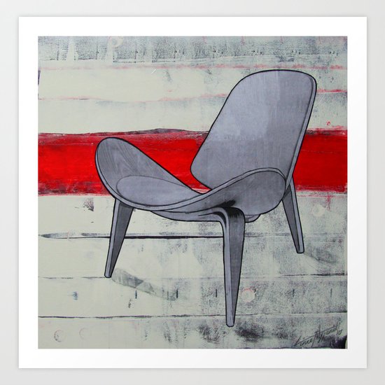redline chair 01 Art Print