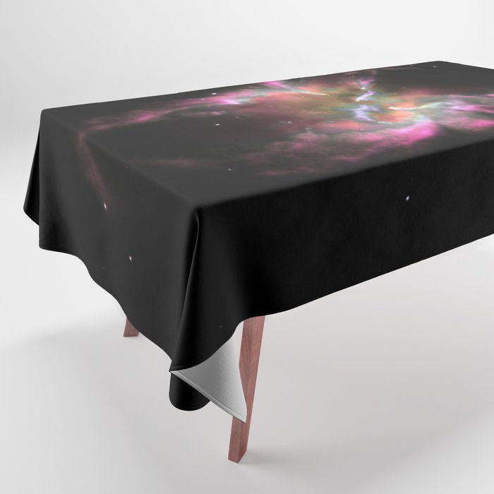 Coral Hot Pink Planetary Nebula Tablecloth
