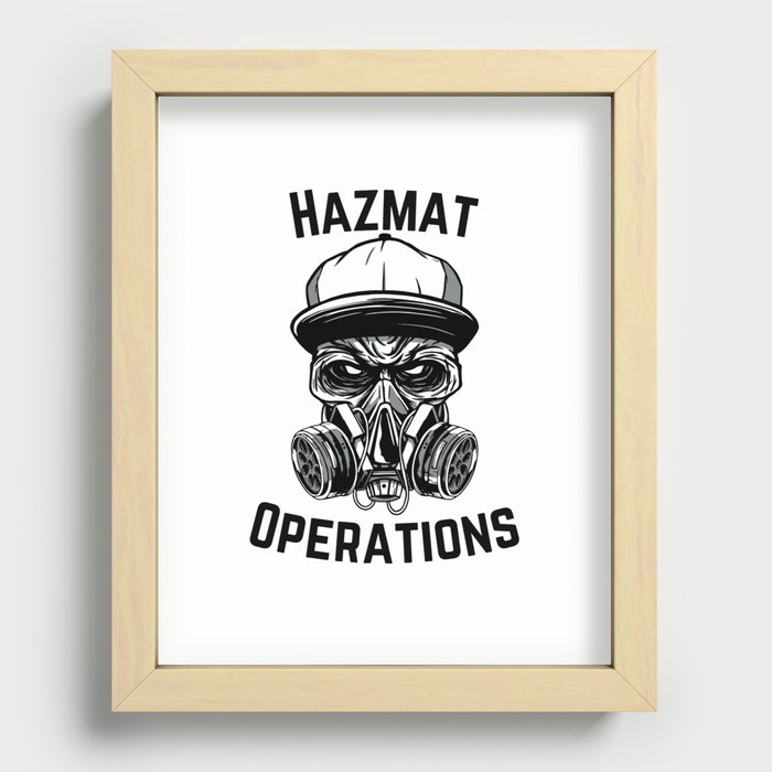 hazmat Operations Recessed Framed Print