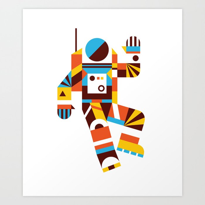 Hello Spaceman 2.0 Art Print