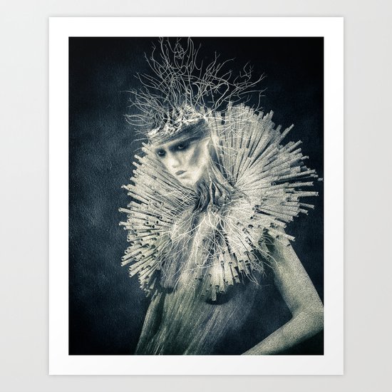 Dark Portrait III (colour option) Art Print