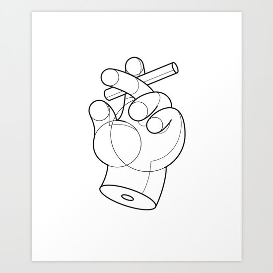 Smoke Break Art Print