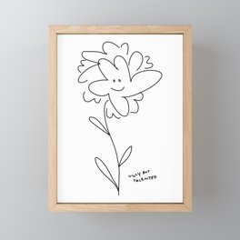 UGLY TALENTED FLOWER Framed Mini Art Print