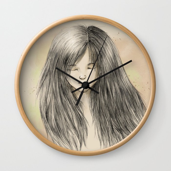 hair dreams Wall Clock