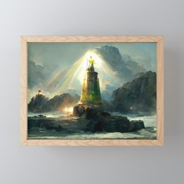 Lighthouse Art - A Ray of Light A Framed Mini Art Print