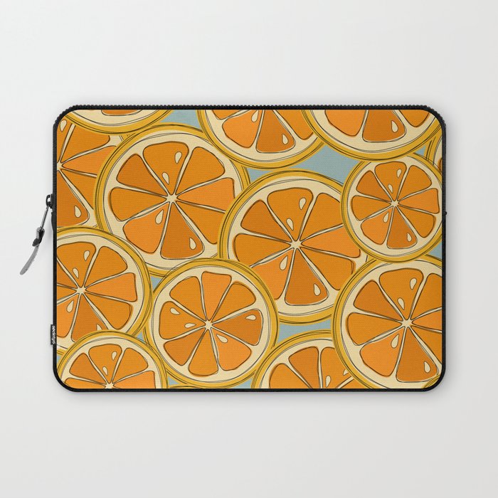 Fresh Summer Orange Slices Laptop Sleeve