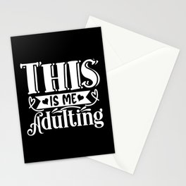 This Is Me Adulting Stationery Card