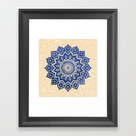 ókshirahm sky mandala Framed Art Print