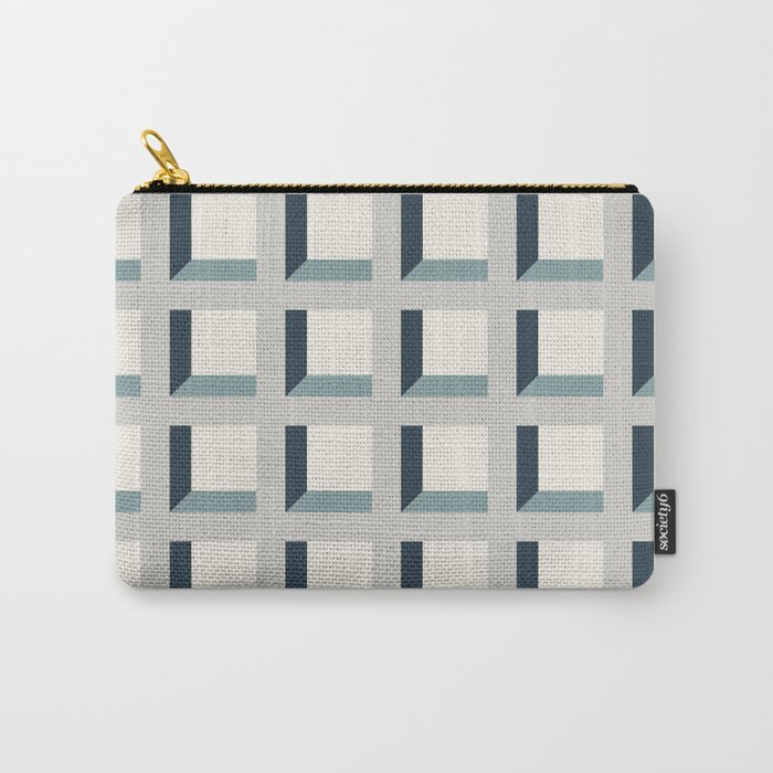 Minimalist 3D Pattern XI Carry-All Pouch