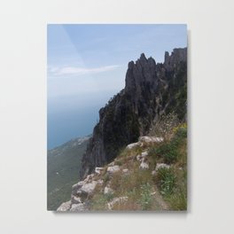 Sunny Aj-Petri Mountain top view , Crimea, summer Metal Print