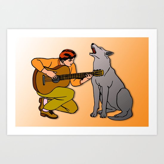 Sound Duo Art Print