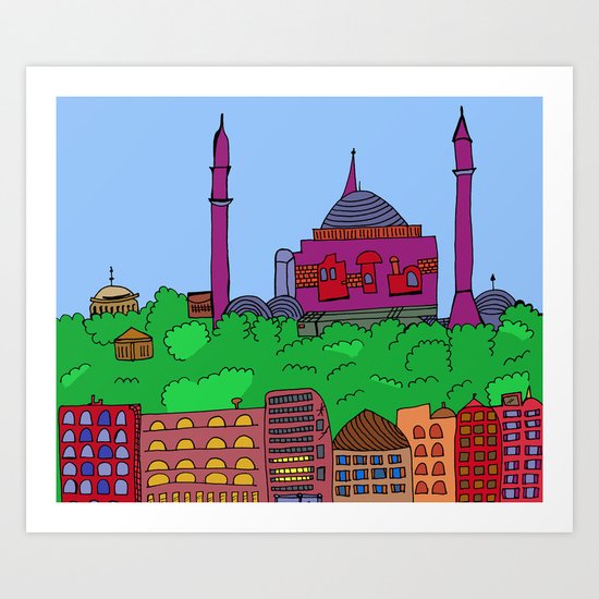 Istanbul Art Print