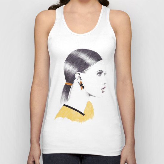 Black And Gold Unisex Tank Top