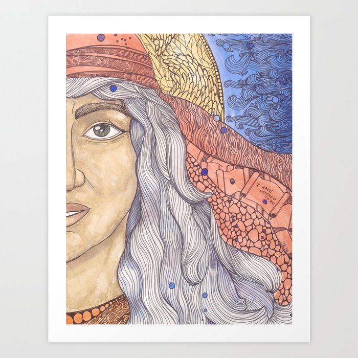 Huldah Art Print