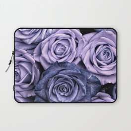 PURPLE ROSES floral flowers violet Laptop Sleeve